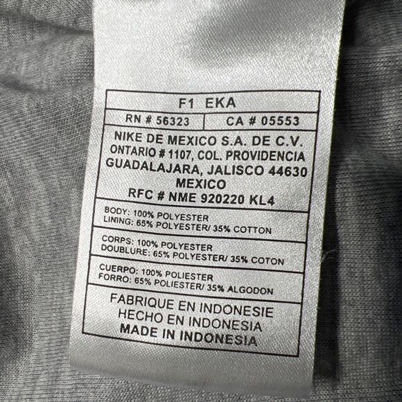 Vintage Nike Track Pants Mens Large Black Windbreaker Vented Hip Hop Y2K Baggy - Picture 5 of 13